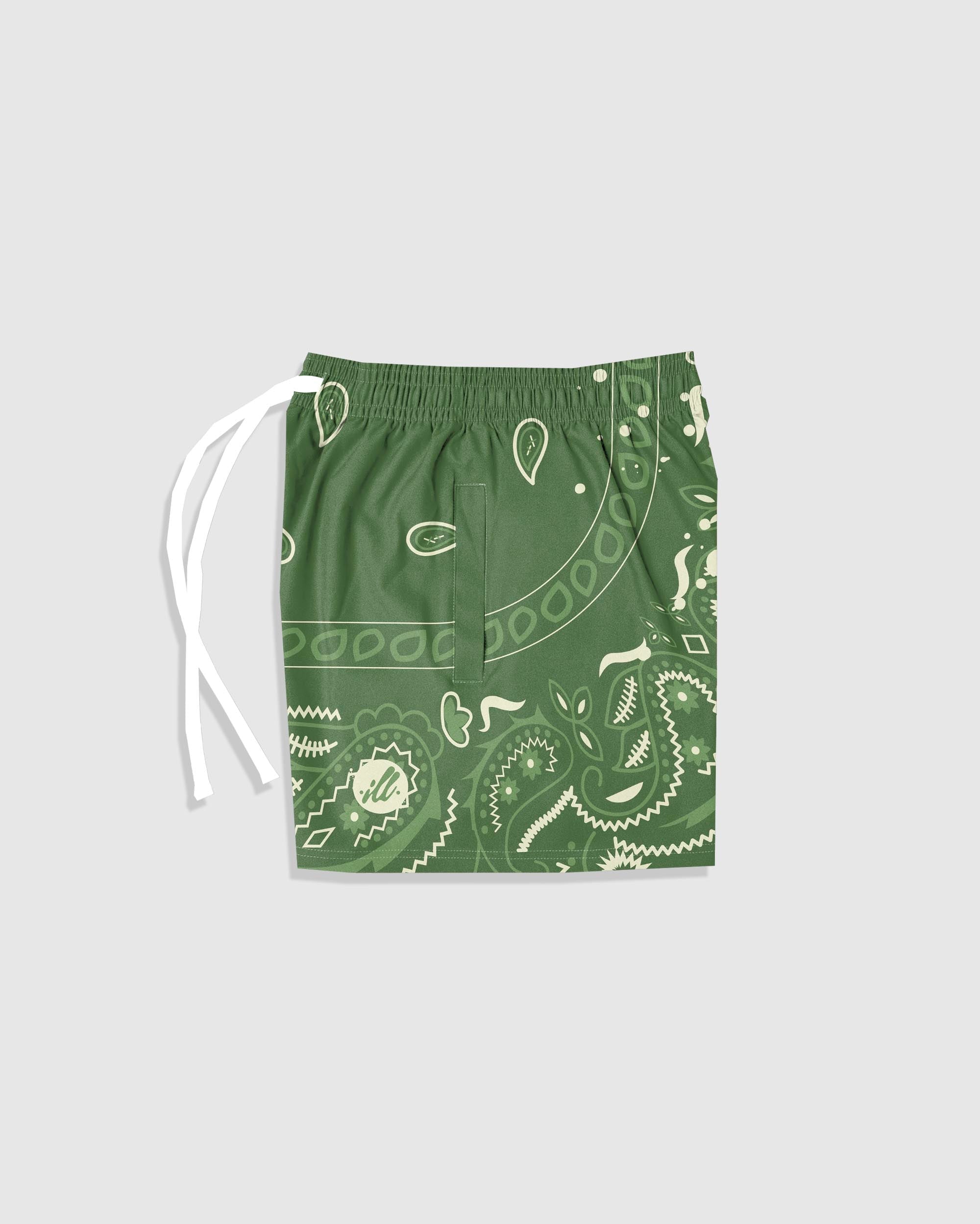 Moss Bandana v2 6 in. Shorts - Illuzien